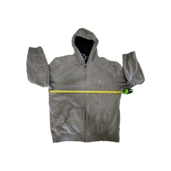Nautica 2XL Gray/ Hoodie Jacket/ Zip Up With Pockets. - Picture 4 of 7